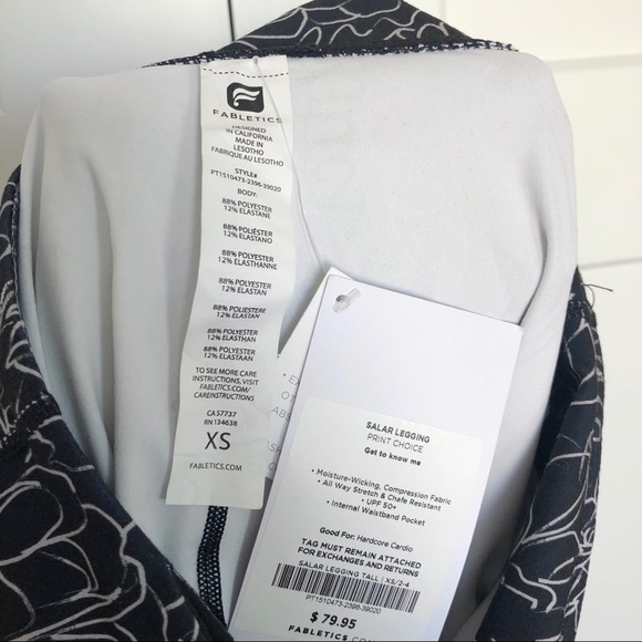 ❌SOLD❌Fabletics Floral Print Salar Leggings - Picture 6 of 6